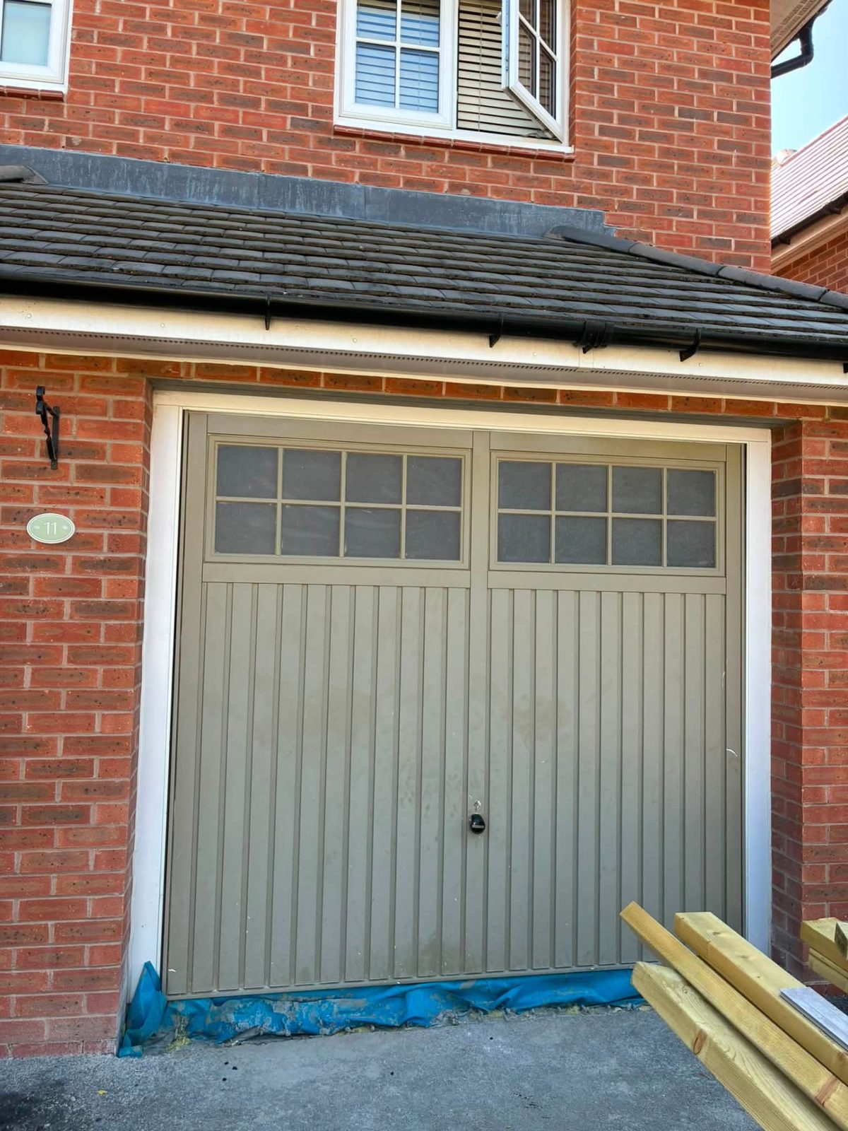 Brick-built garage