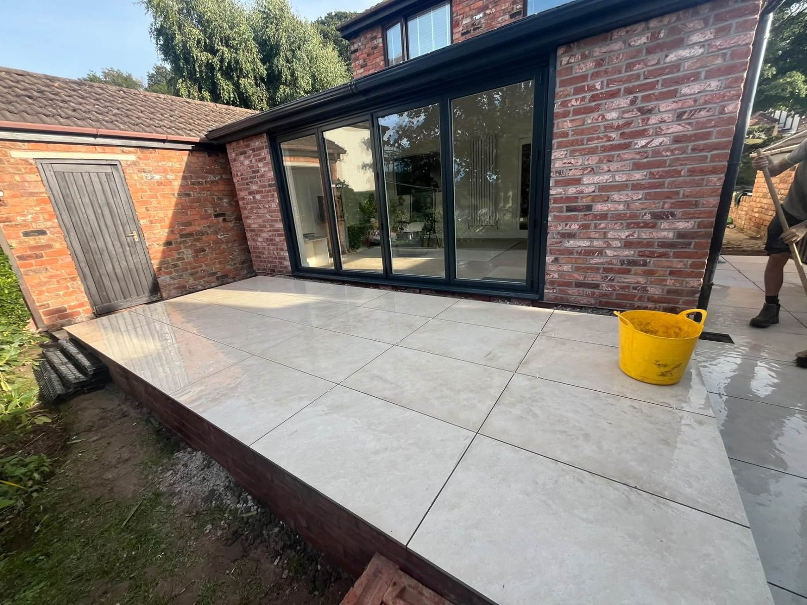 Rear extension with bi-fold doors built by Vincent Construction